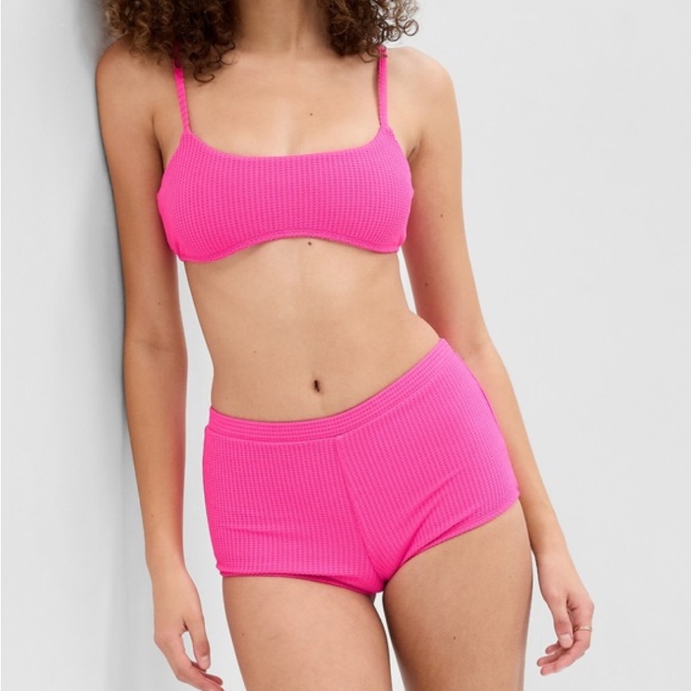 NWT 2 Piece PROJECT GAP Recycled Bikini Top & Shorty Bikini Bottom